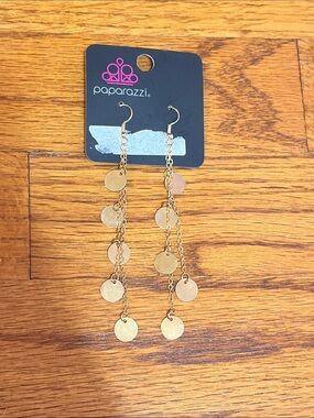 Gold Dangle Chain Earrings